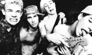Red Hot Chili Peppers backstage before a gig in Boston, MA in August 1990. © B.C. Kagan