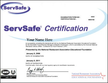servsafe certification